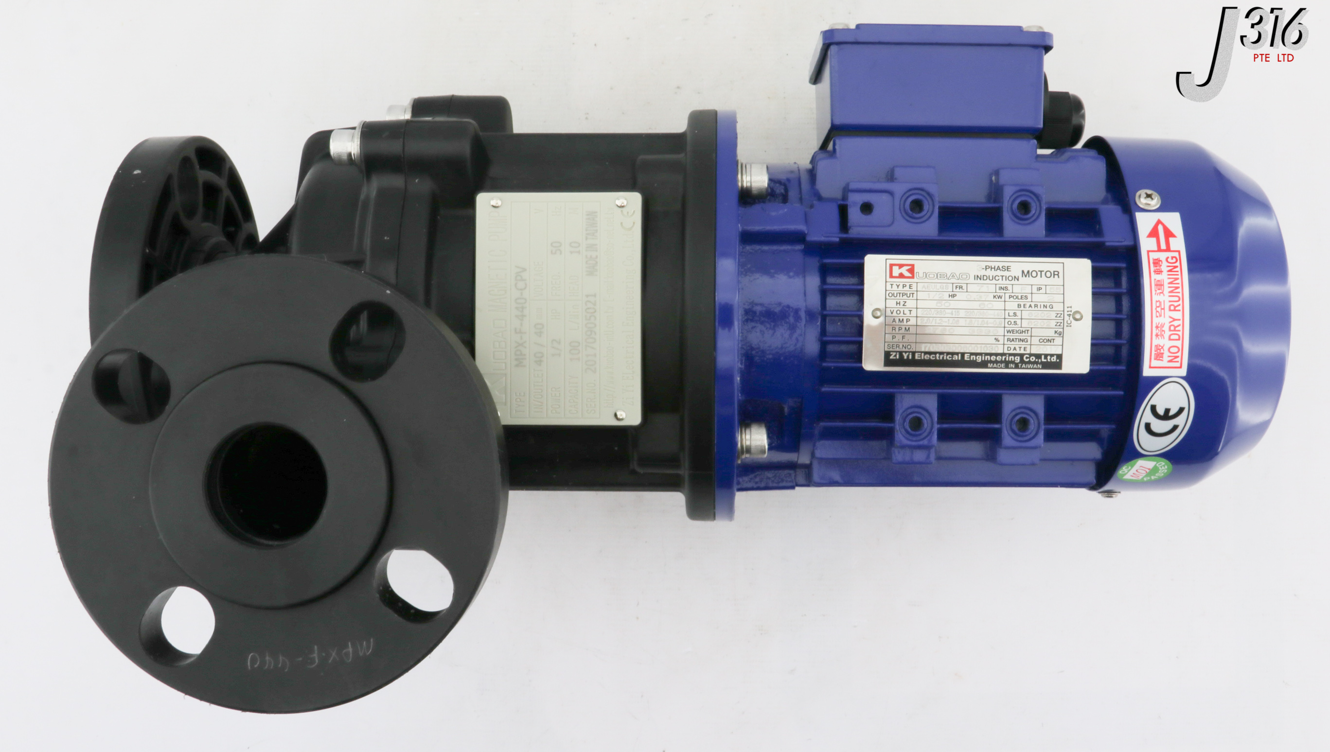 M＊m 33757 KUOBAO MAGNETIC PUMP, 1/2HP 100L/MIN (NEW) MPX-F-440-CPV | eBay